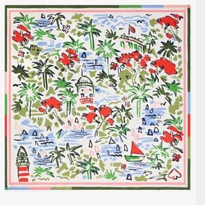 Kate Spade Multicolor Floral Scarf